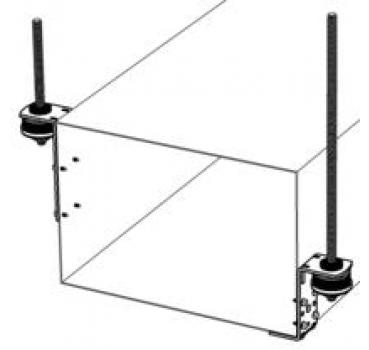 LUFTKANALDOPPELWINKEL mit Dämmteil, Typ I, verzinkt